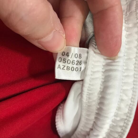 Adidas Clima365 Red Elastic Drawstring Men Shorts L - Picture 4 of 8